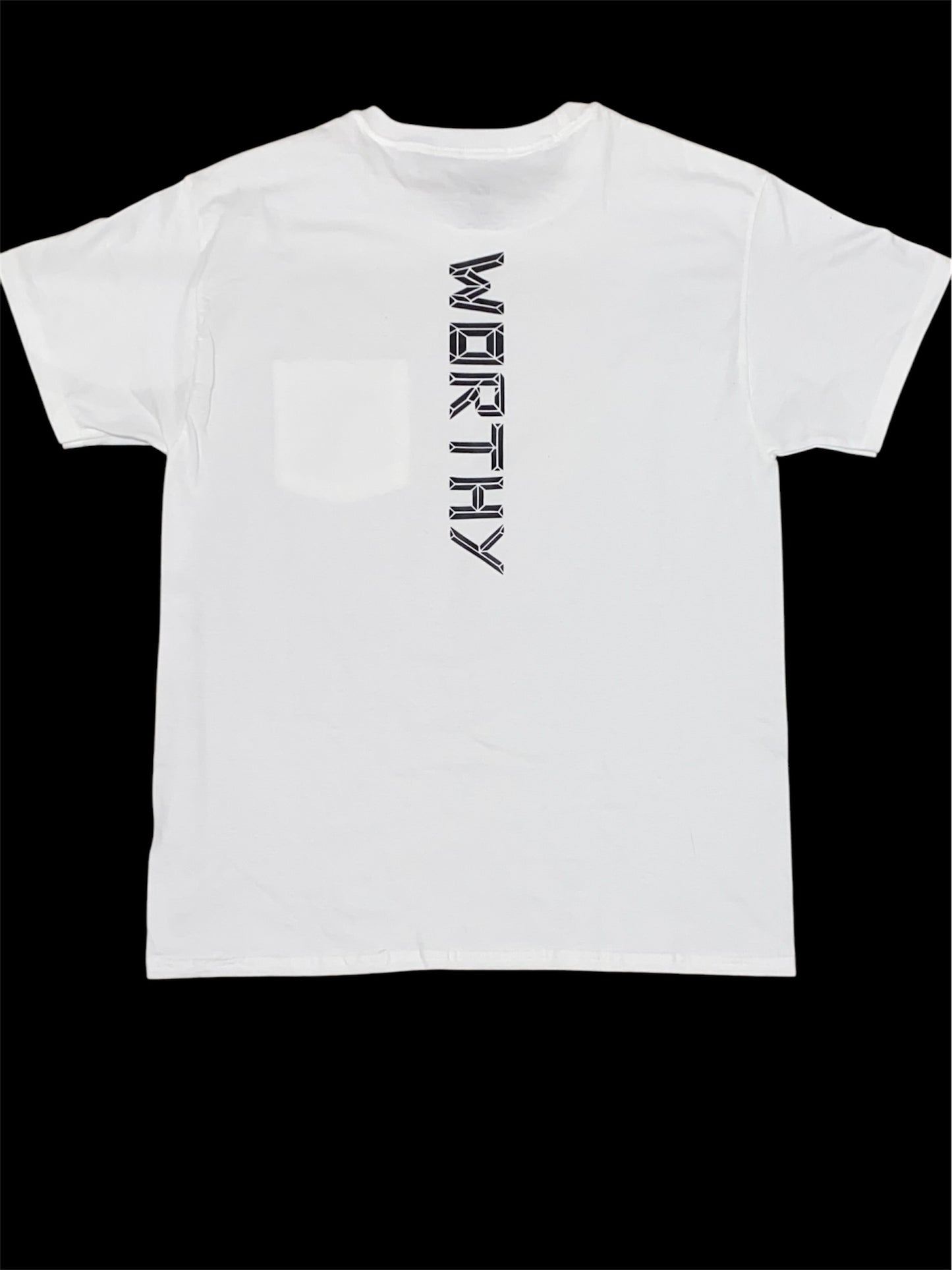 Unisex White WORTHY T-shirt