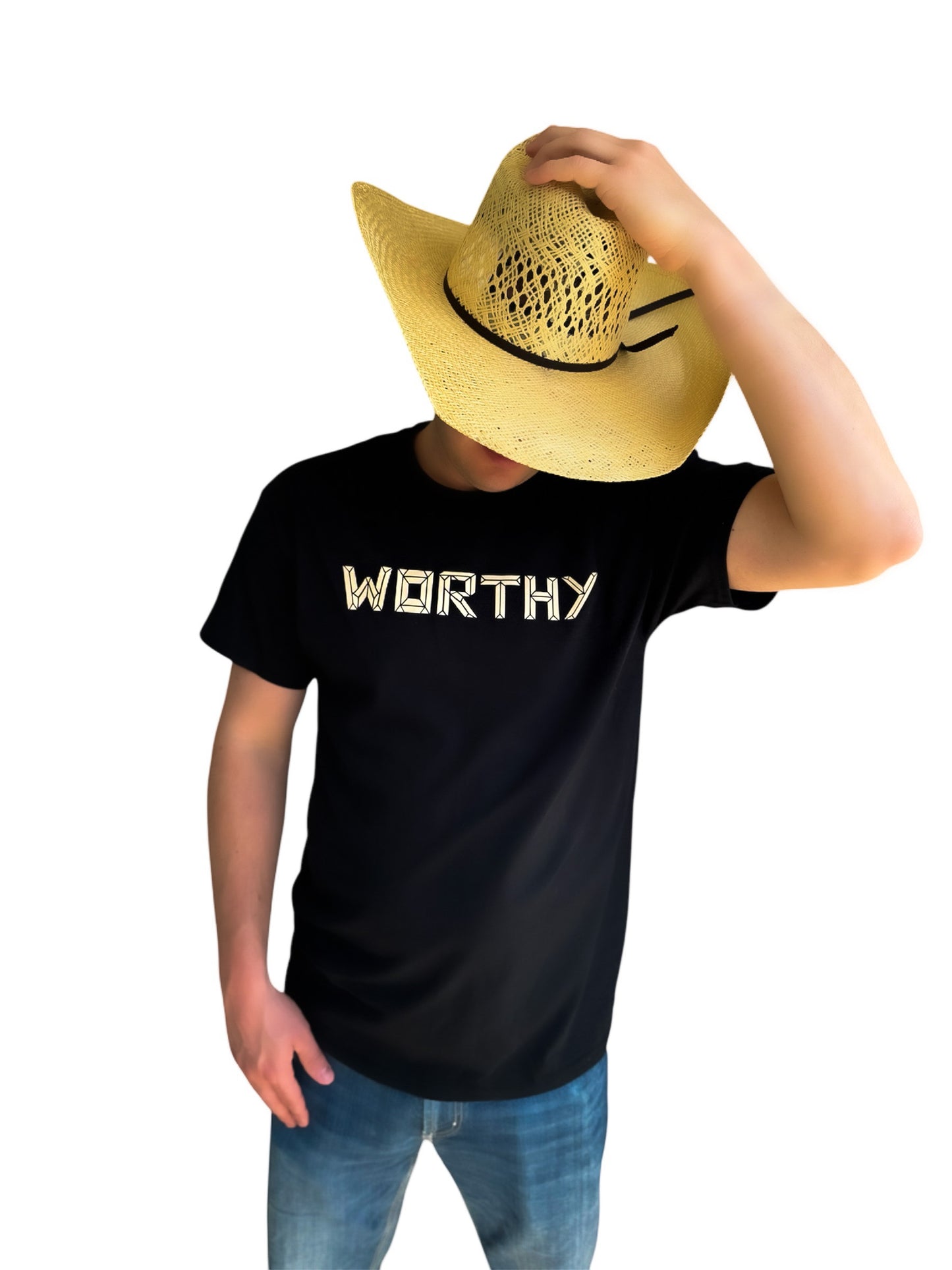 Unisex Black & Nude WORTHY T-shirt