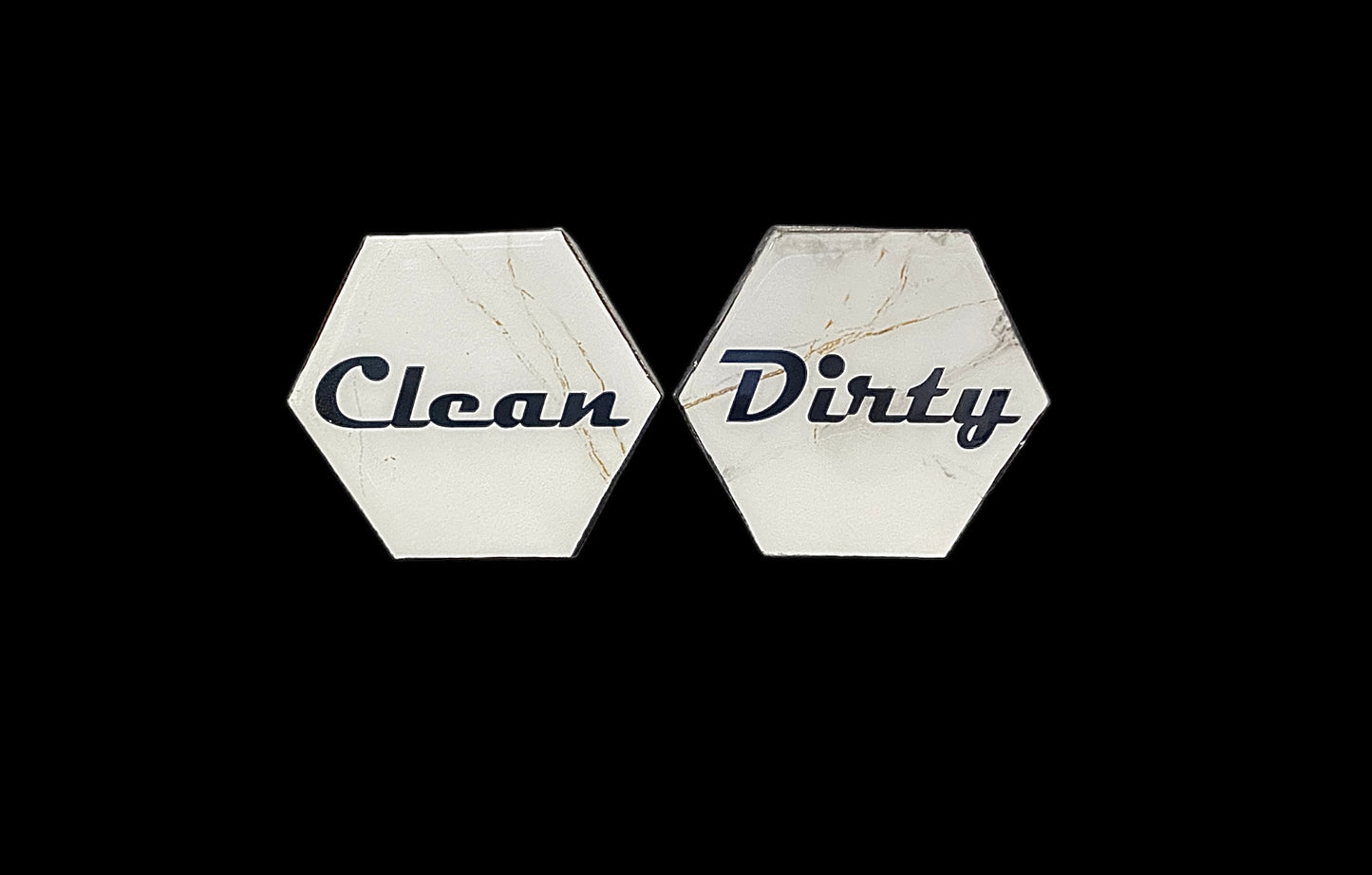 Modern, "Clean/Dirty" Dishwasher Magnets