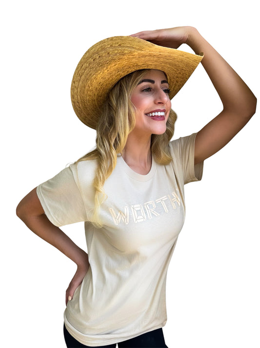Unisex Nude & Nude WORTHY T-shirt