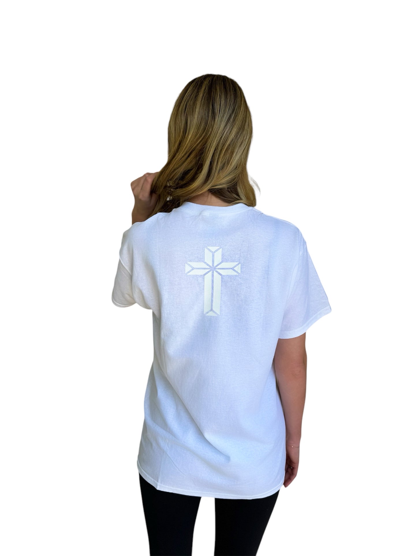 Unisex White & White WORTHY T-shirt