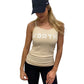 Women’s Nude & White WORTHY Tank