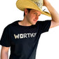 Unisex Black & Nude WORTHY T-shirt