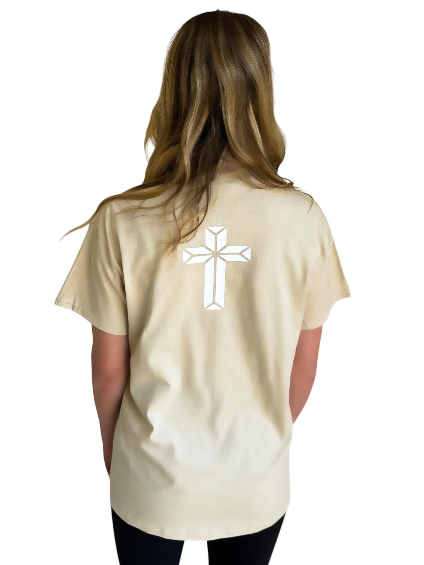 Unisex Nude & White WORTHY T-shirt