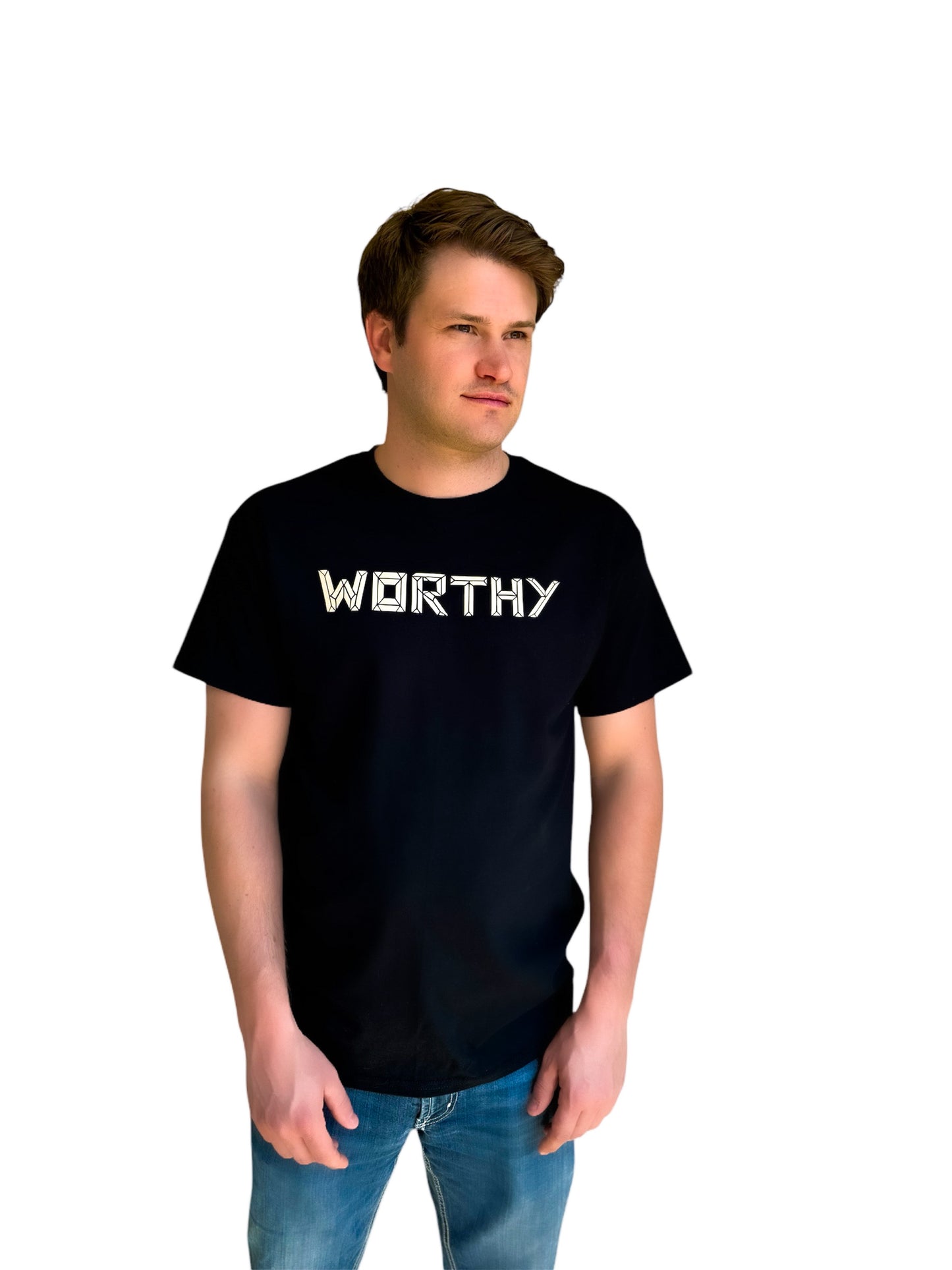 Unisex Black & Nude WORTHY T-shirt