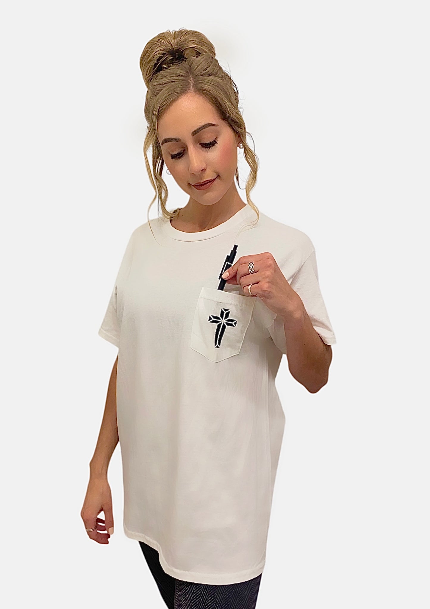 Unisex White WORTHY T-shirt